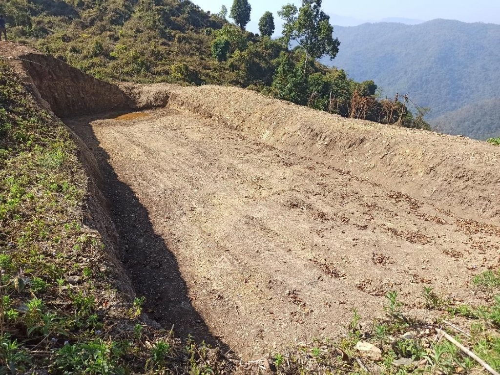 Water Harvesting Structure constructed under PMKSY-WDC 2.0 at Ghokimi, Zunheboto